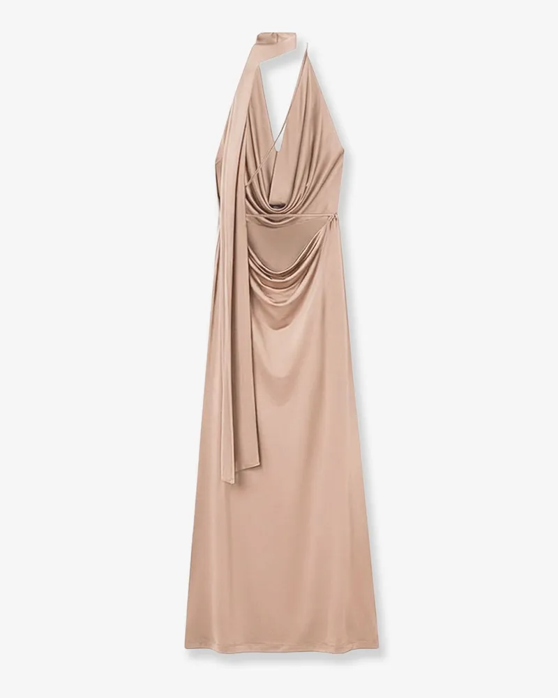 Amazuìn Women's Dress Vivienne Jersey Beige Viscose Beige