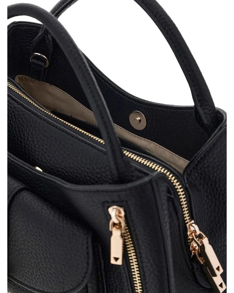 Guess Women's Satchel Black Polyurethane Satchel-bags Black