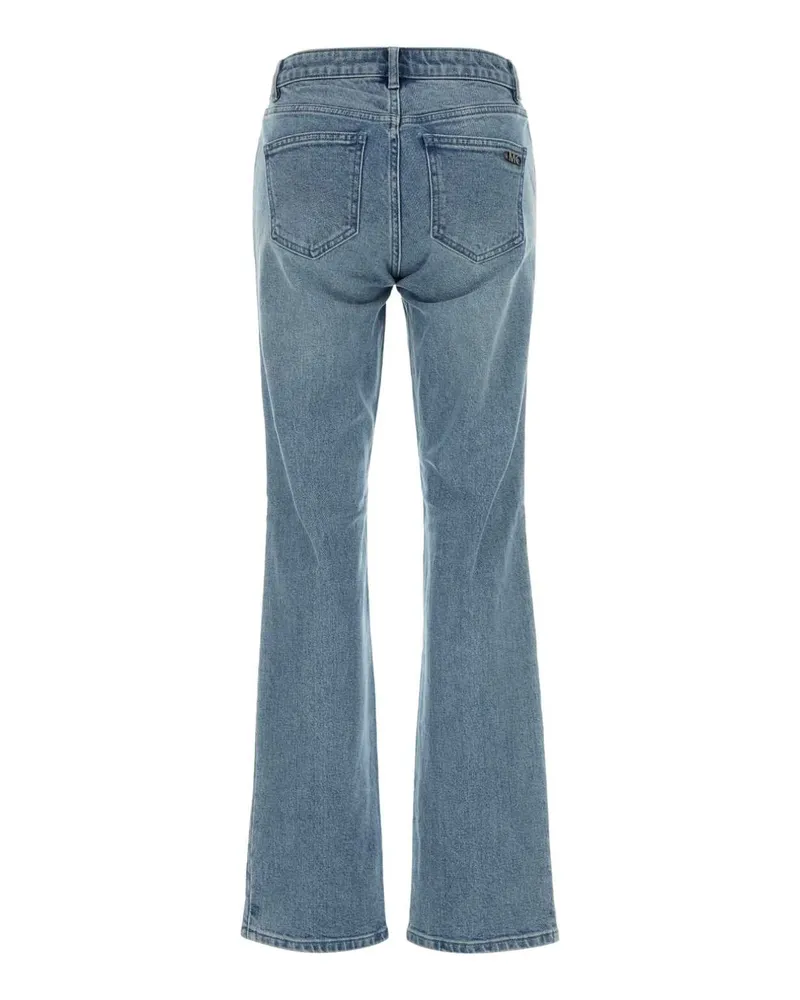 Michael Kors Women's Stretch Denim Jeans Duskbluewash Cotton Elast Ane Blue