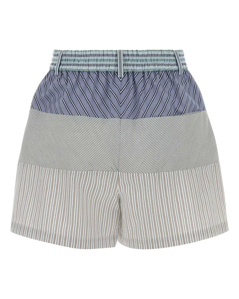 Moschino Women's Embroidered Poplin Shorts Fantasiavarianteunica Exterior: Cotton Pantaloni Multicolor