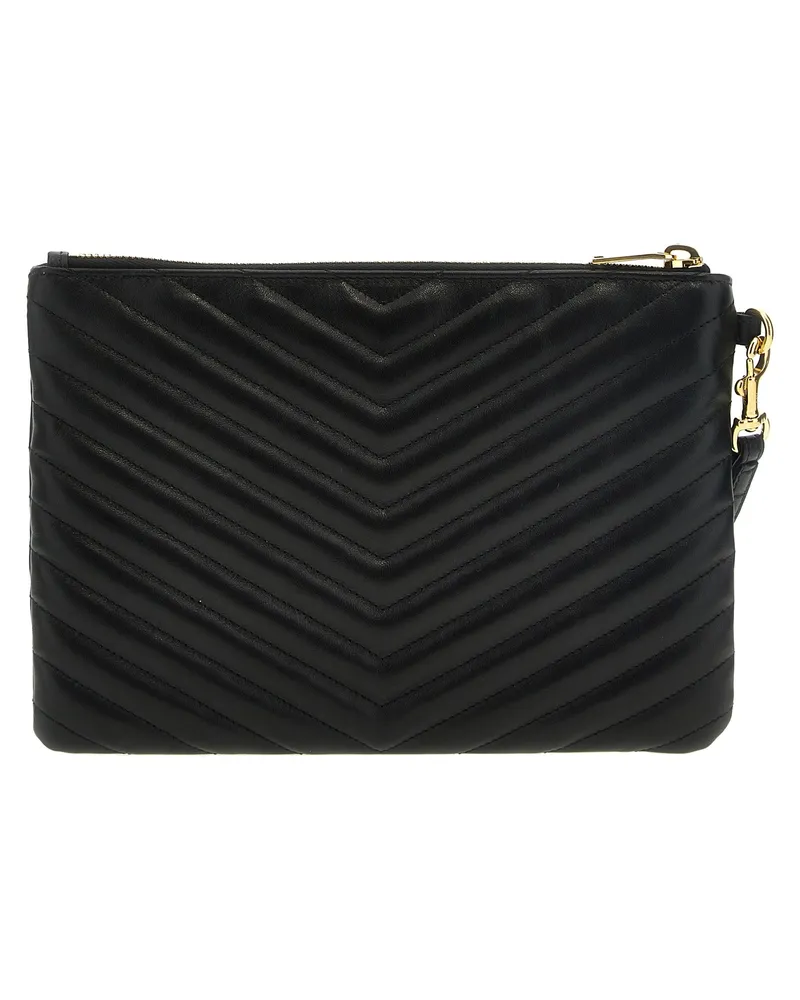 Saint Laurent Cassandre Clutch — Black Black