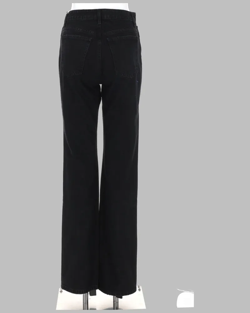 KHAITE Danielle Jeans — Black Black