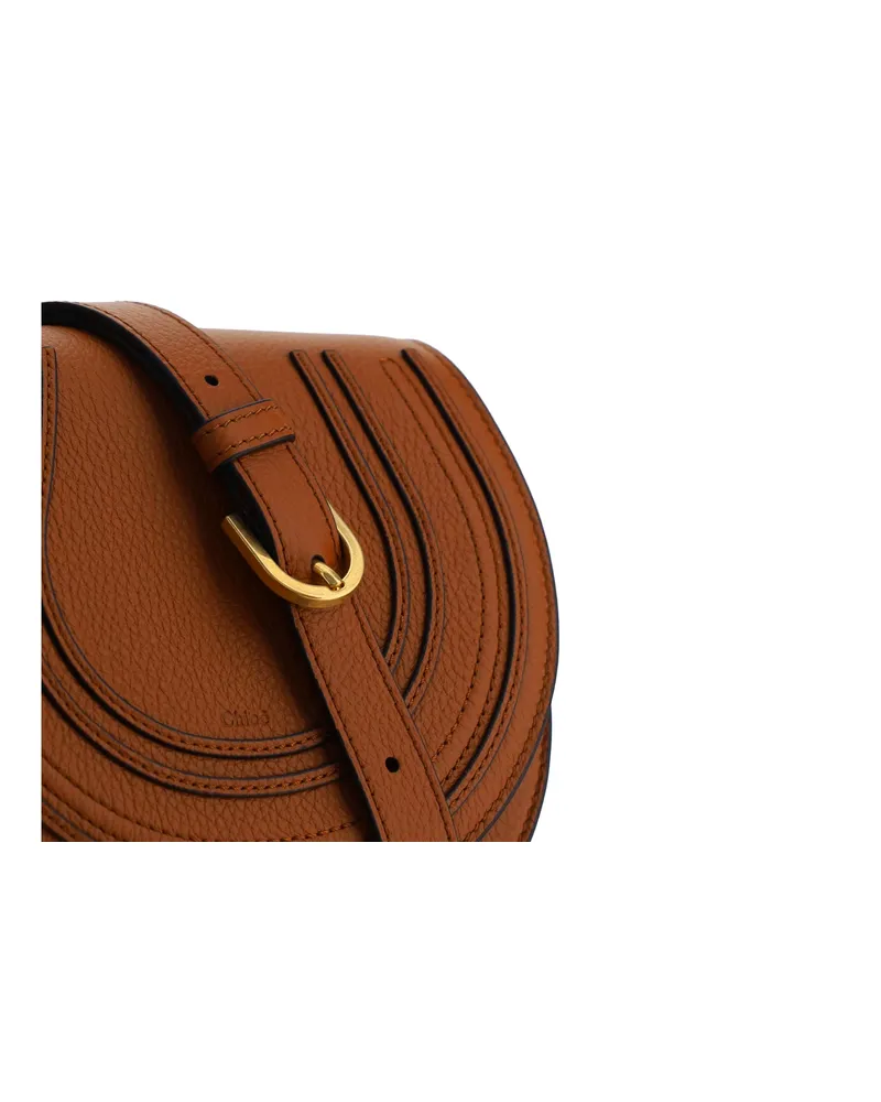 Chloé Women's Shoulder Bag Marcie Tan Calf Leather Tan
