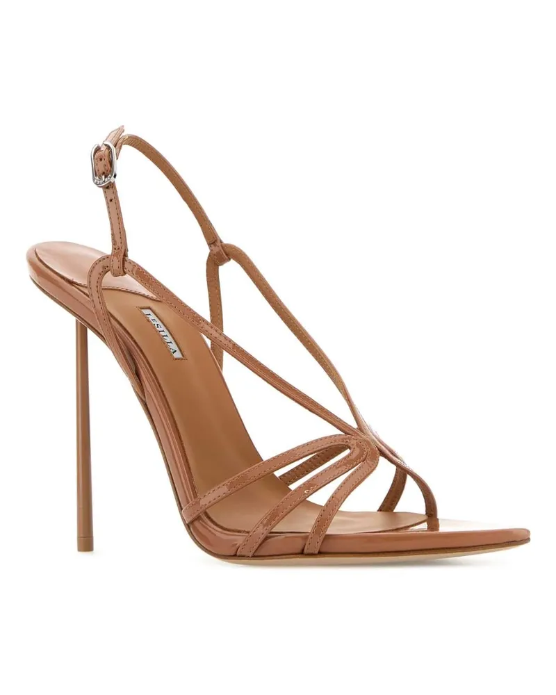 Le Silla Women's Camel Leather Eugenie Sandals Cuba Sandali Brown
