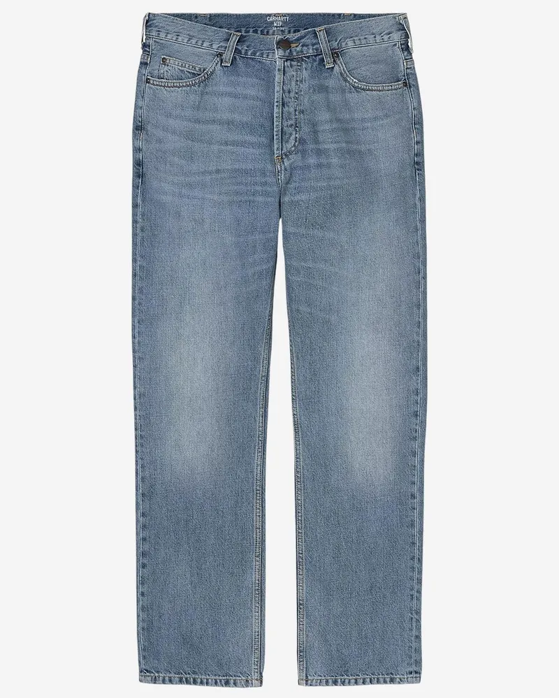 Carhartt WIP Men's Jeans Marlow Edgewood Denim Cotton Trousers Blue