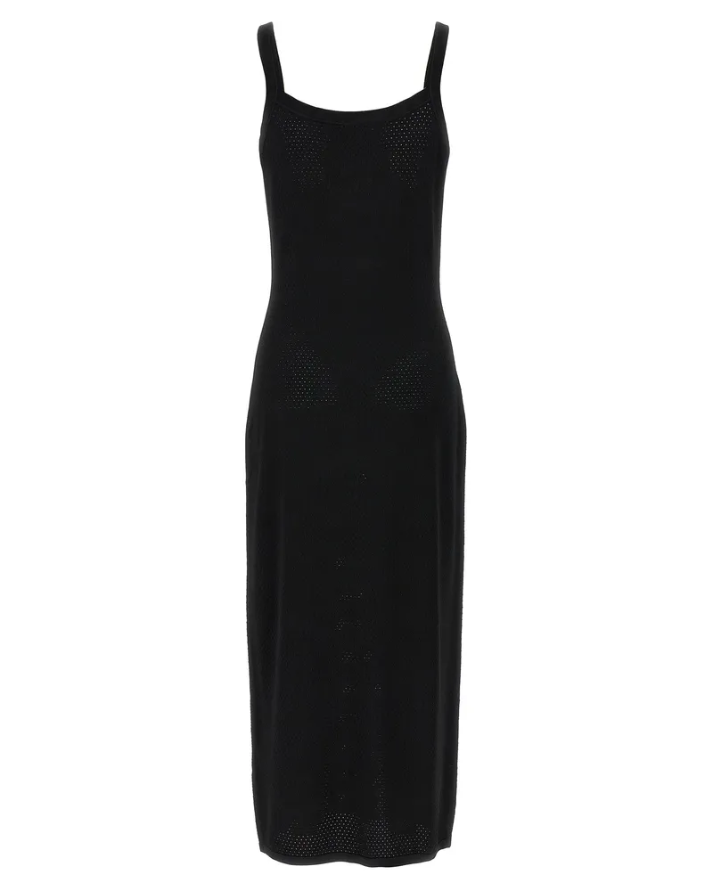 Alexander Wang Women's Black Viscose Midi Dress Black