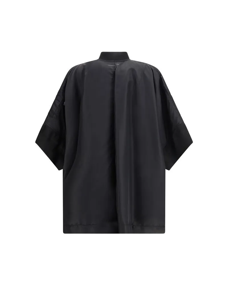Maison Margiela Women's Black Polyamide Cloacks Clothing Black