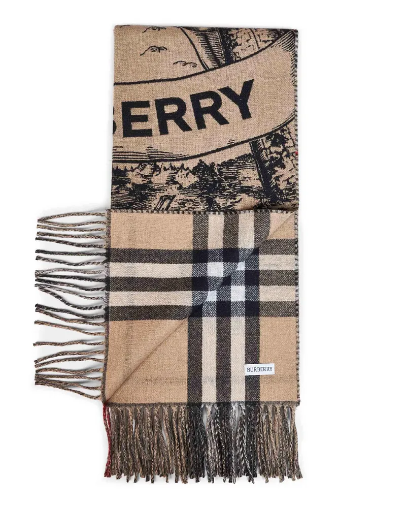 Burberry Gallant Knight Scarf — Beige Beige