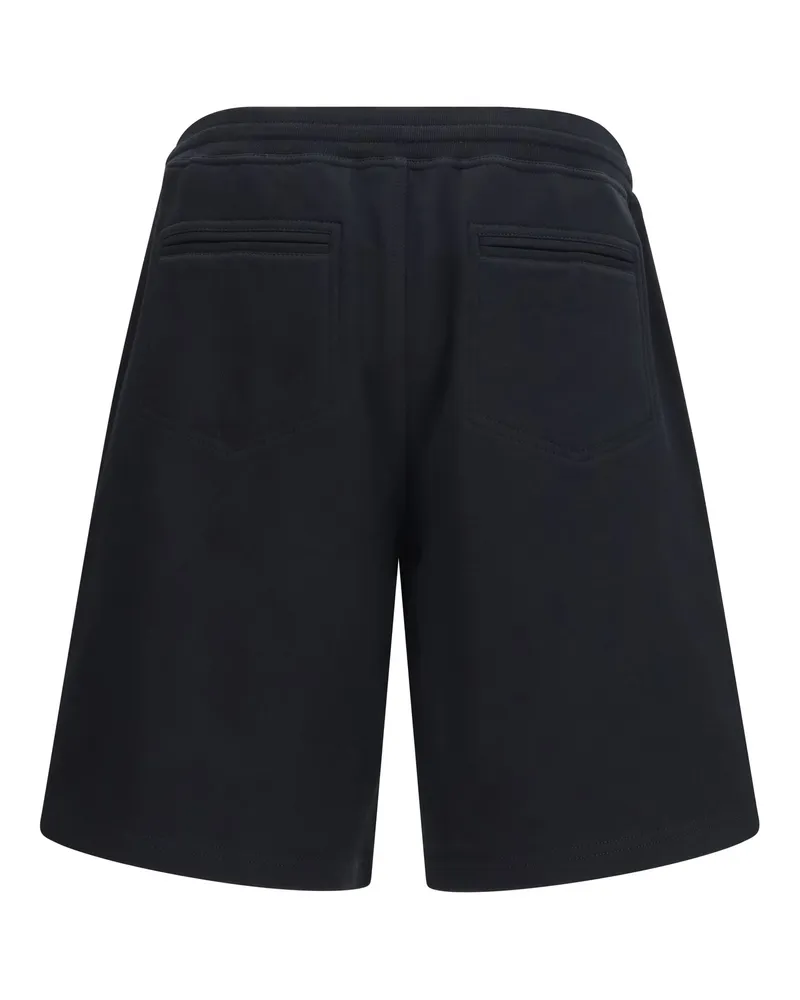Brunello Cucinelli Men's Cotton Jogging Shorts Nero Cotton; Polyamide Bermuda Black