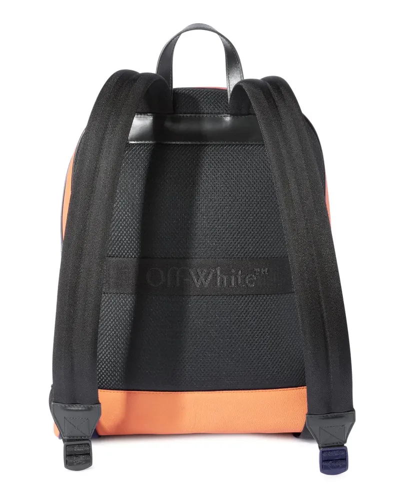 OFF-WHITE Men's Basket Round Logo Backpack Orange Bags > Backpacks Orange