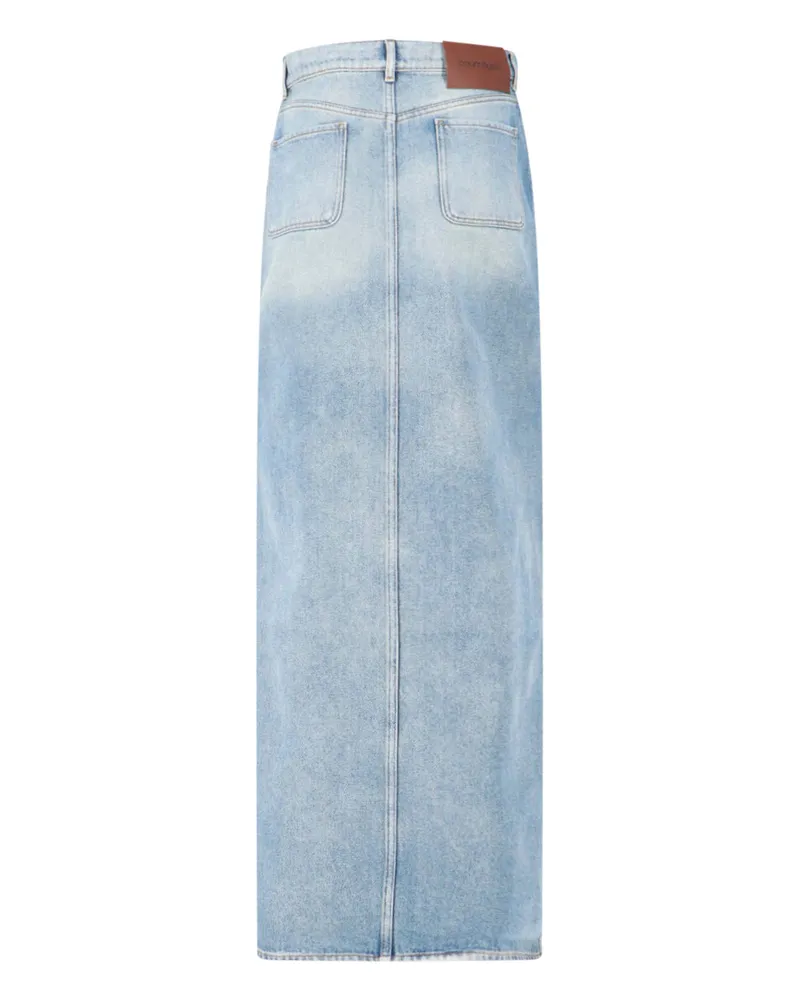 Courrèges Women's Skirts Blue Cotton Blue