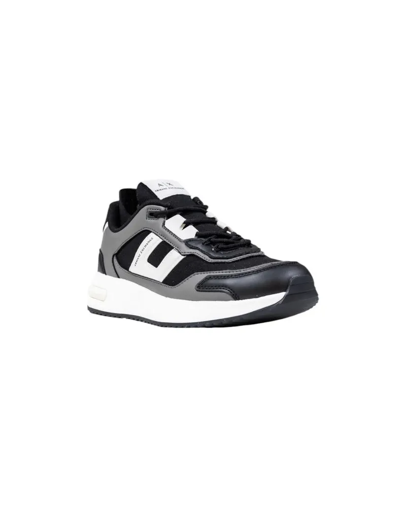 Armani Exchange Bicolor Polyester Athletic Sneaker — Multicolor Multicolor