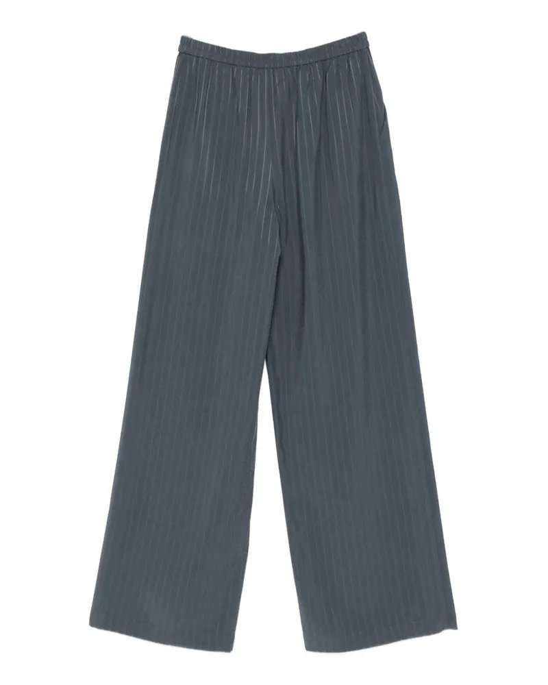 Emporio Armani Pinstriped Trousers — Blue Blue