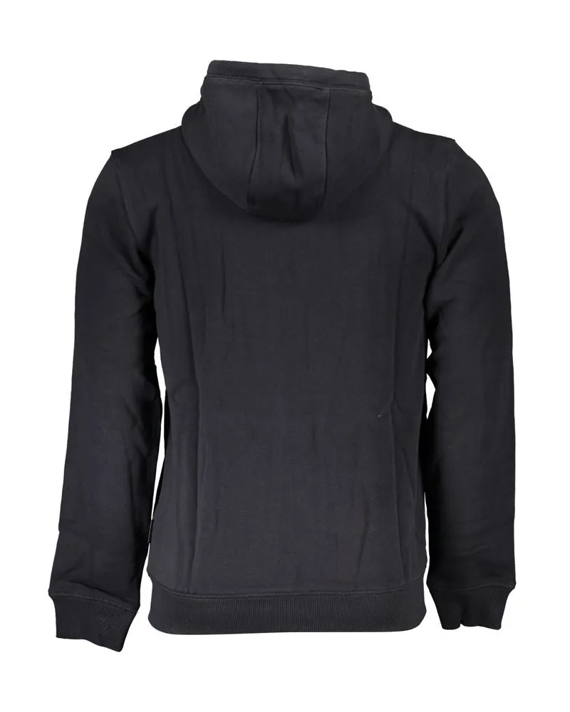 Napapijri Logo-Print Cotton Hoodie — Black Black