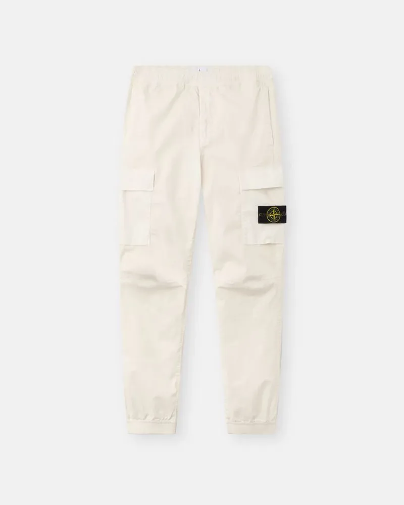 Stone Island Multi-Pocket Cargo Cargo Pants — Ivory Ivory