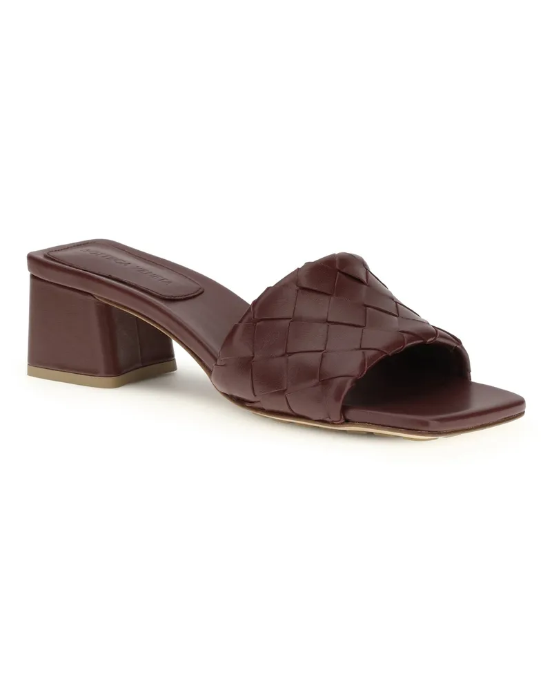 Bottega Veneta Women's Mules Parco Barolo Leather Lamb Sandal Brown