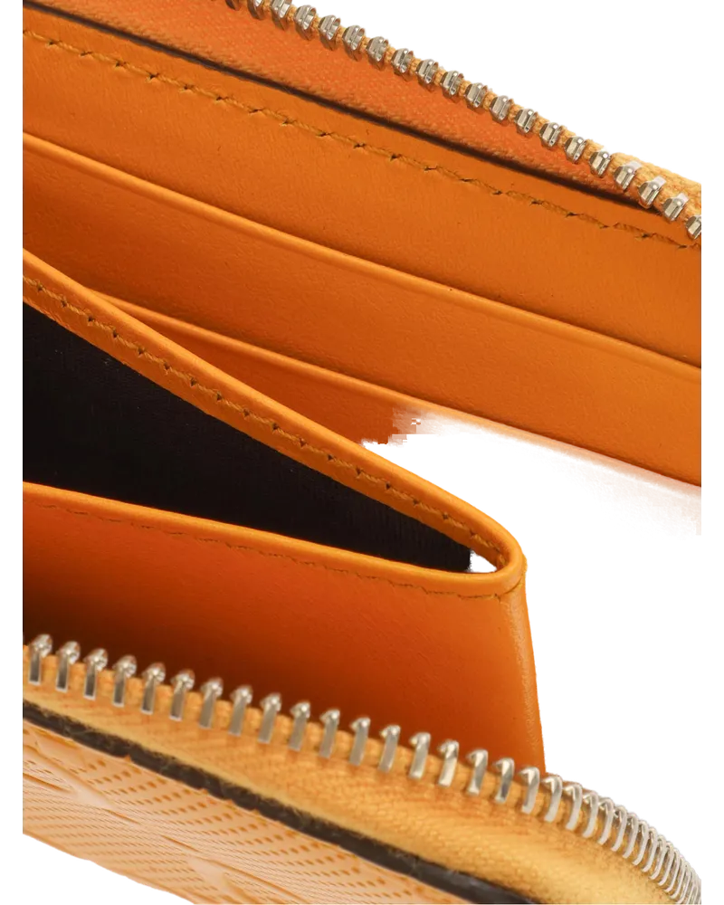 Gucci Men's Gg Logo Zip Wallet Orange Accessories Orange