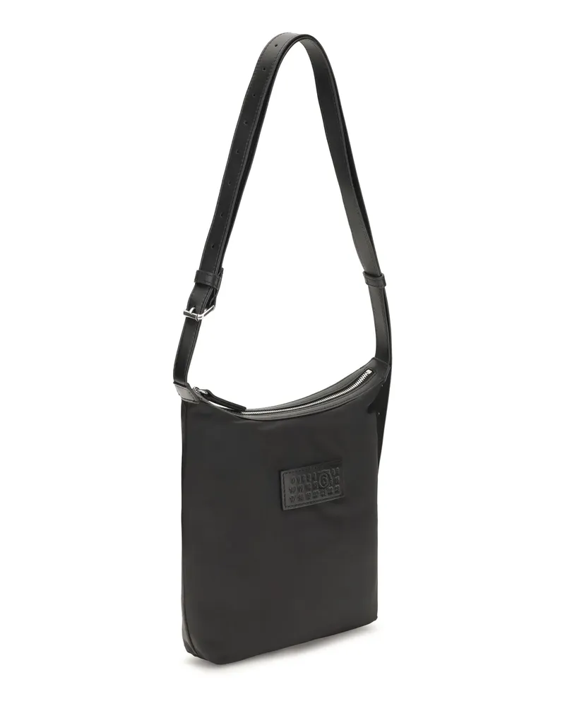 Maison Margiela Men's Numeric Vertical Shoulder Bag Black Nylon Black