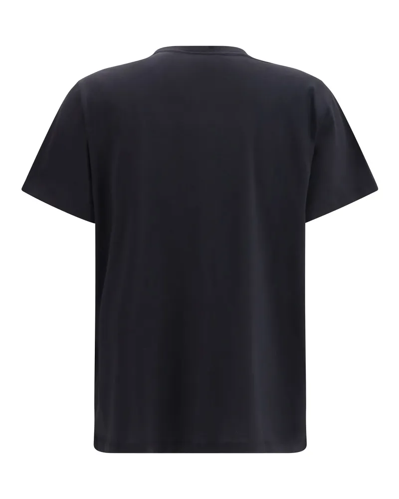 Ganni Women Banana Cotton T-Shirt Phantom T-Shirts And Polos Black