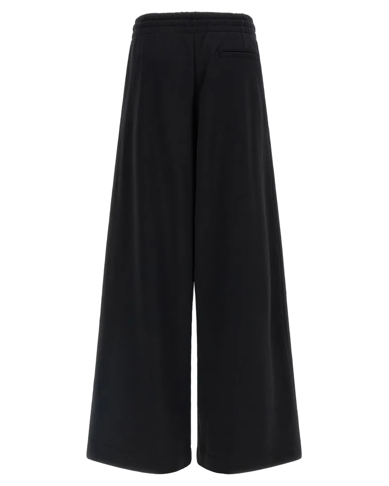 Dries van Noten Women's Black Cotton Athletic Pants Black
