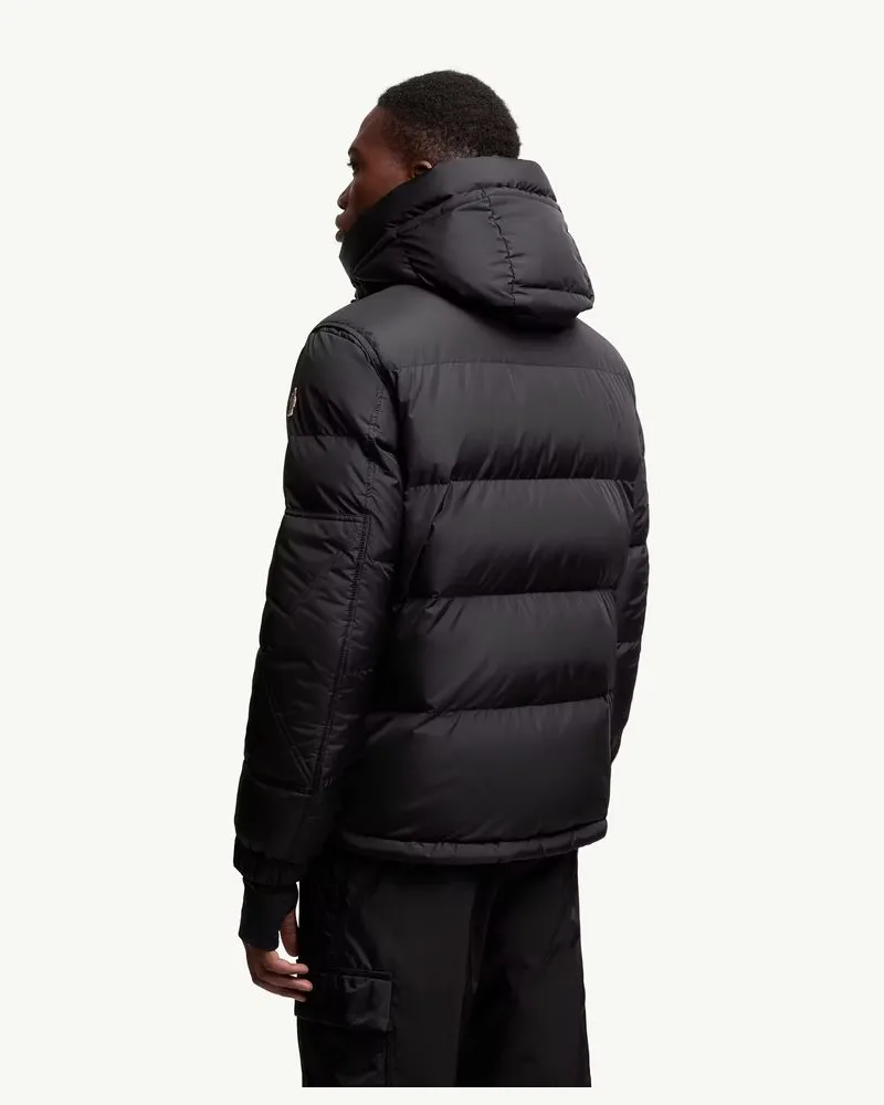 Moncler Quilted Nylon Down Jacket — Black Black
