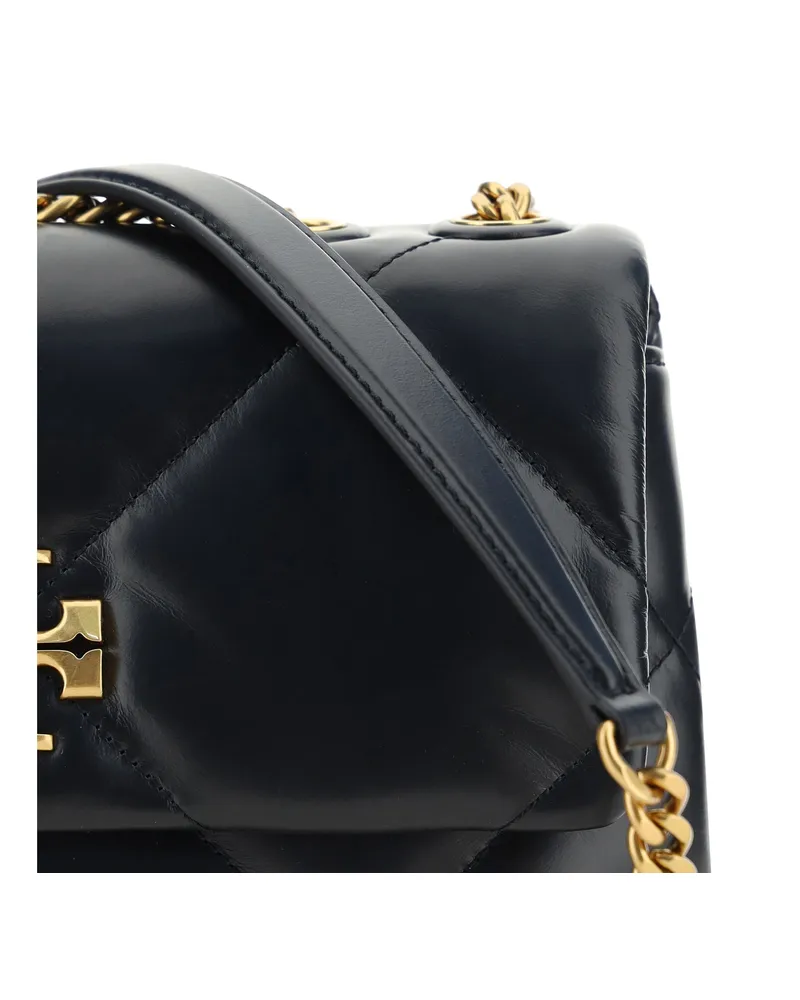 Tory Burch Lambskin Leather Shoulder Bag — Black Black