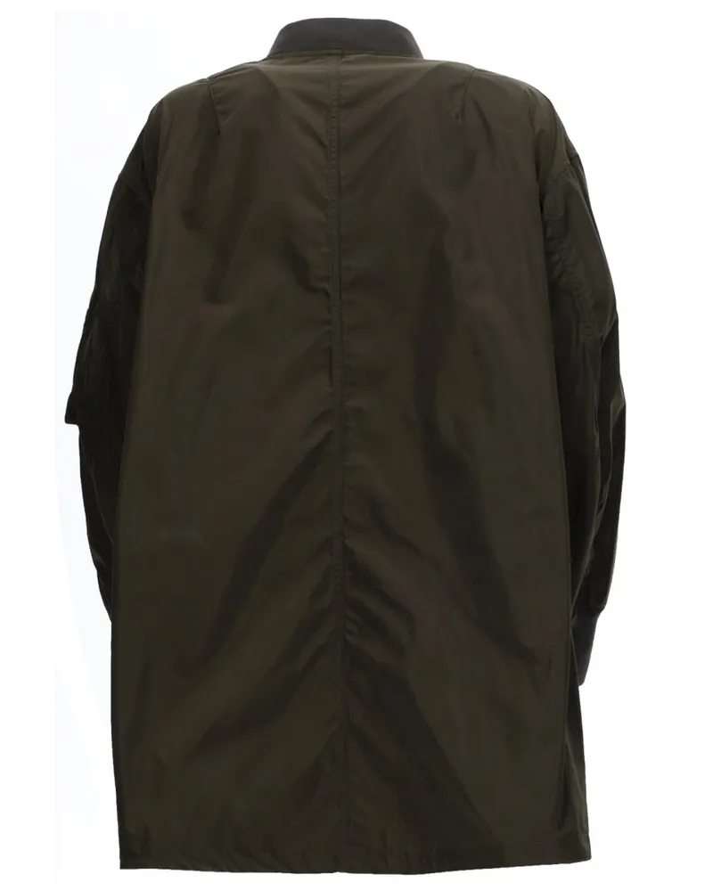 ASPESI Polyester Bomber Jacket — Green Green