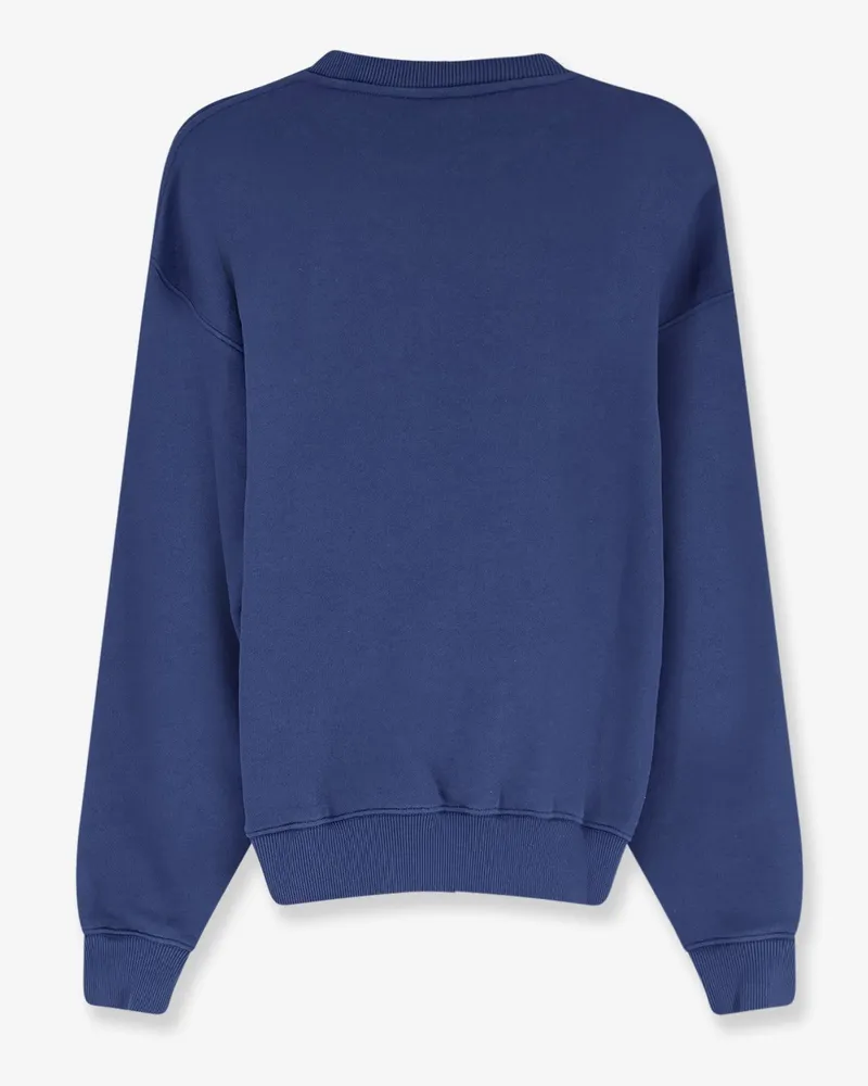 AUTRY Men's Cotton Blend Sweatshirt Blue Sweatshirts Sweater Navy