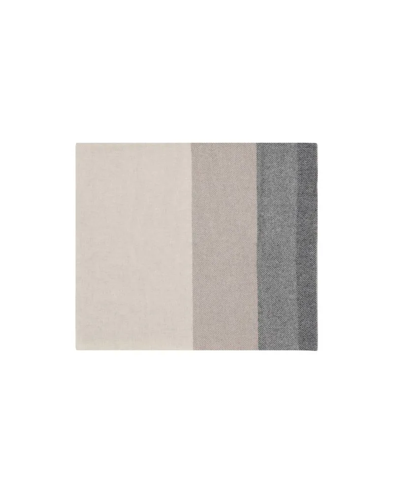 Brunello Cucinelli Wool and Cashmere Check Scarf — Multicolor Multicolor