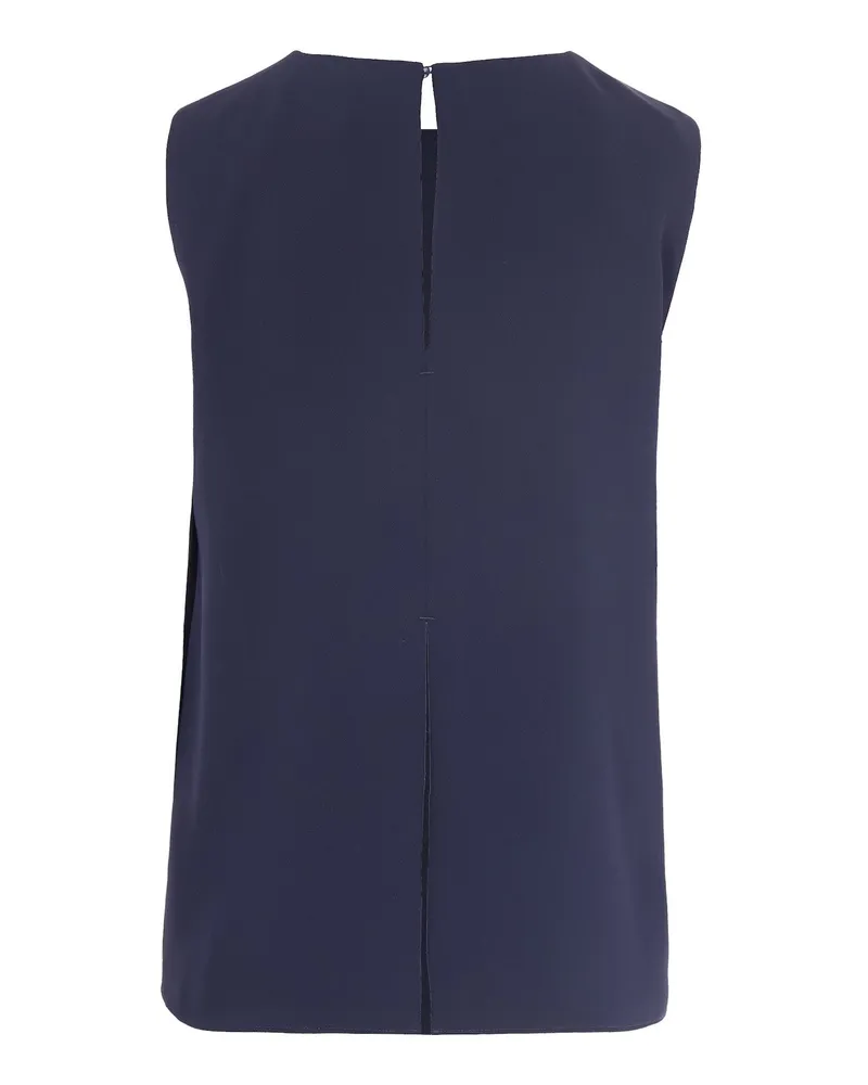 P.A.R.O.S.H. Women Blouse Basic Blue Polyester Blouses Shirt Navy