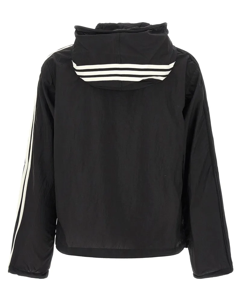 Y-3 Tech Fabric Logo Hoodie — Black Black