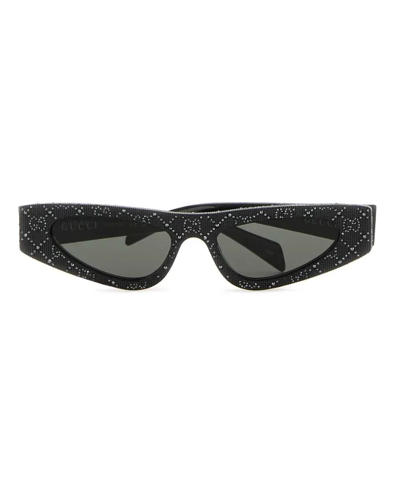 Gucci Women's Embellished Acetate Sunglasses Blackstrassgrey Exterior: Occhiali Da Sole Black