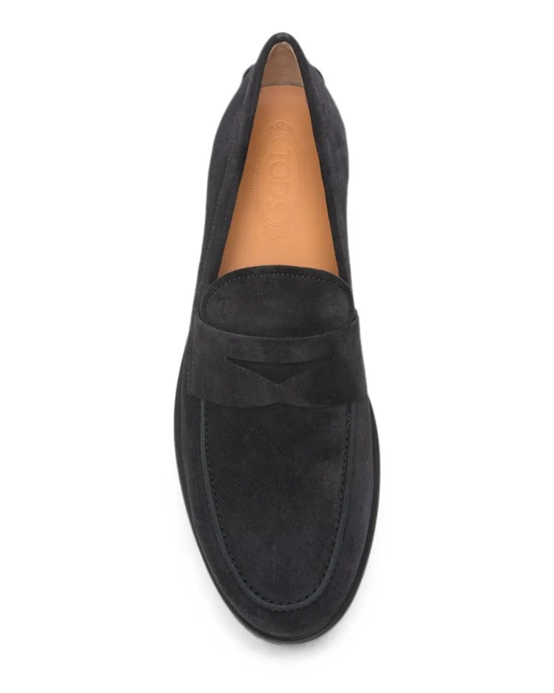 TOD'S Suede Penny Loafer Loafer — Black Black