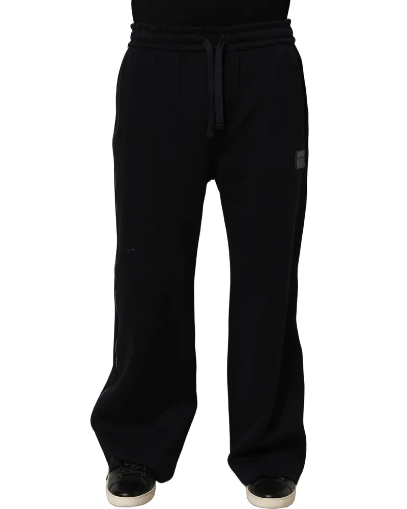 Dolce & Gabbana Viscose Jogger Pants — Blue Blue
