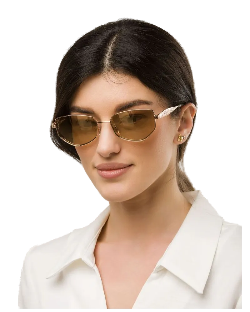 Just Cavalli SJC200 Stainless Steel Sunglasses — Gold Gold