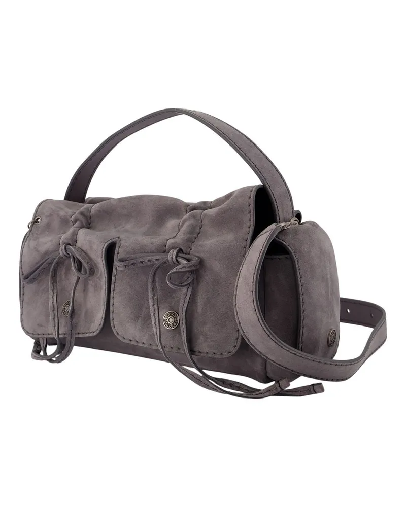 Acne Studios Unisex Multipocket S Purse -  Leather Grey Calfskin Bags Handbags-Purses Gray