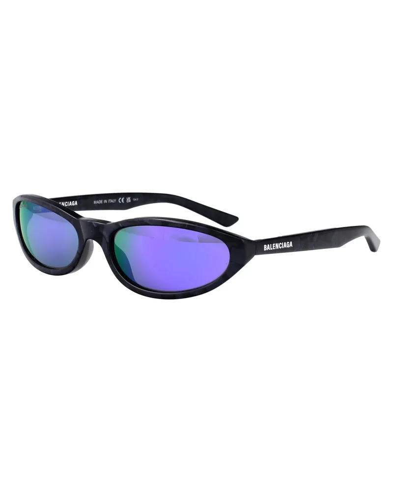 Balenciaga BB0007S Violet Acetate Sunglasses — Purple Purple