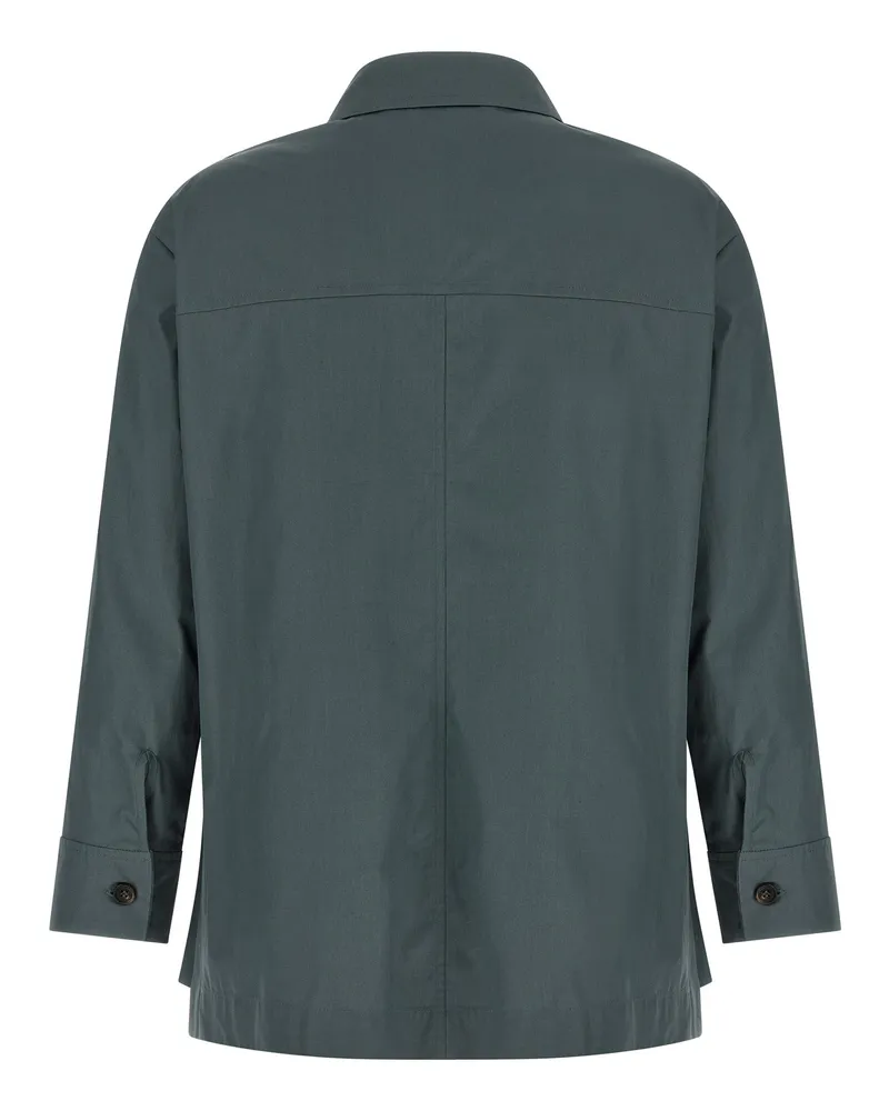 Max Mara Women's Gray Cotton Blouse Gray