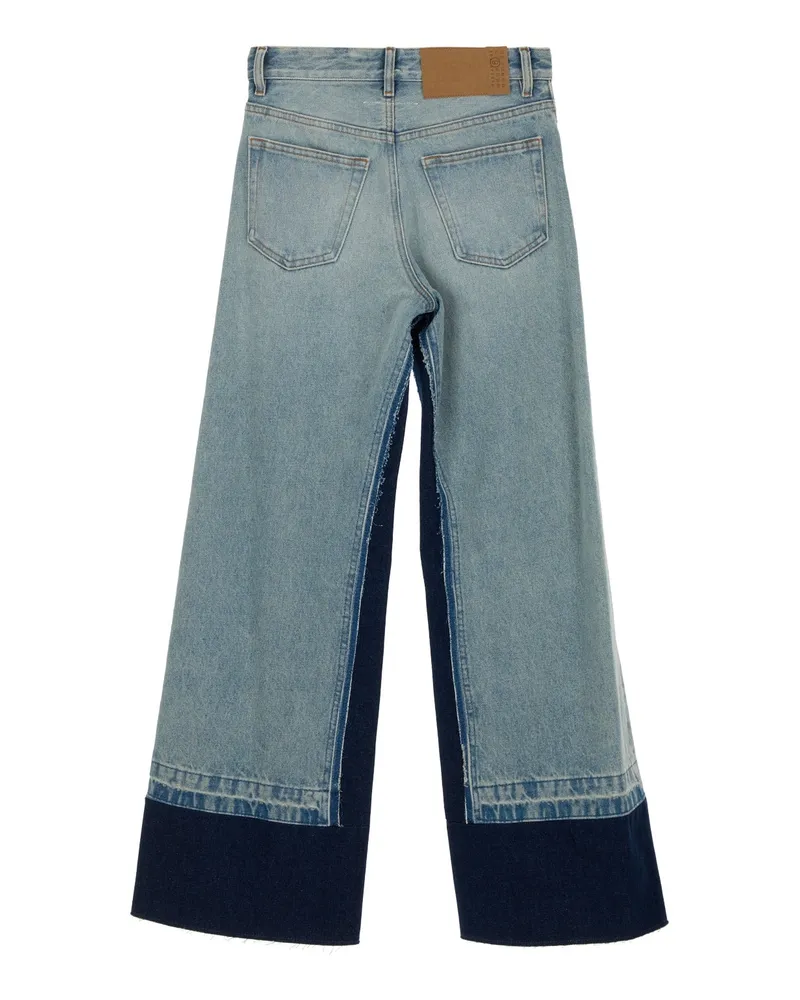Maison Margiela Women's Pants 5 Pockets Lightblue Pantaloni Trousers Blue