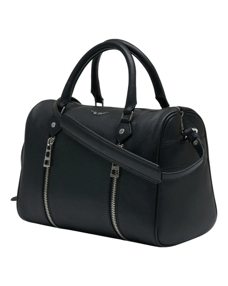 Zadig & Voltaire Women's Sunny Medium Shopper Bag -  Leather Black Calfskin Totes-Shopping-Bags Black