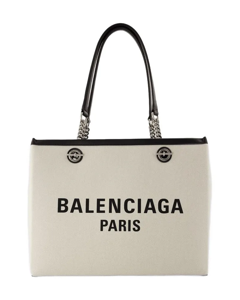 Balenciaga Unisex Tote Beige Cotton Beige