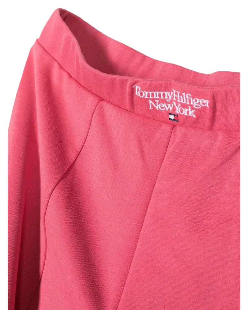 Tommy Hilfiger Graphic Stretch Knit Leggings — Pink Pink