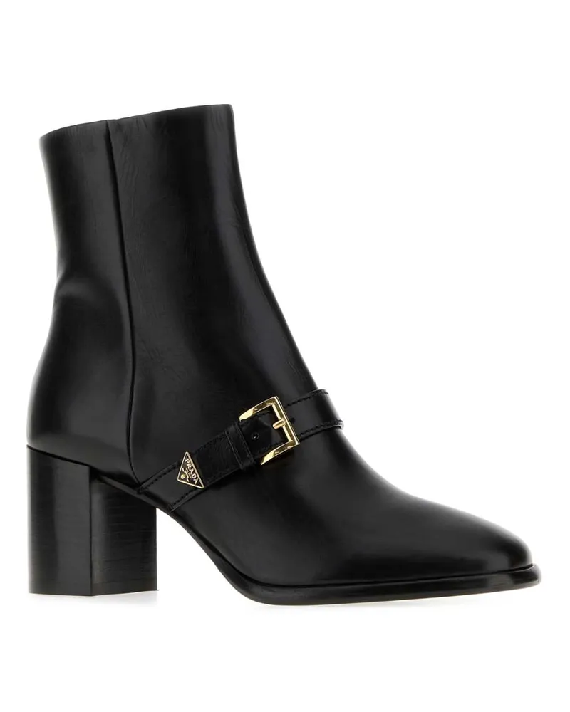 Prada Tronchetti Ankle Boot — Black Black