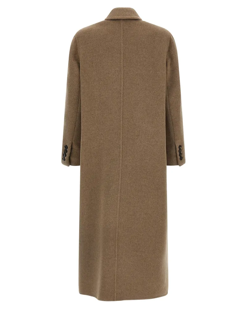 Max Mara Women's Beige Cashmere Coat Clothing Beige