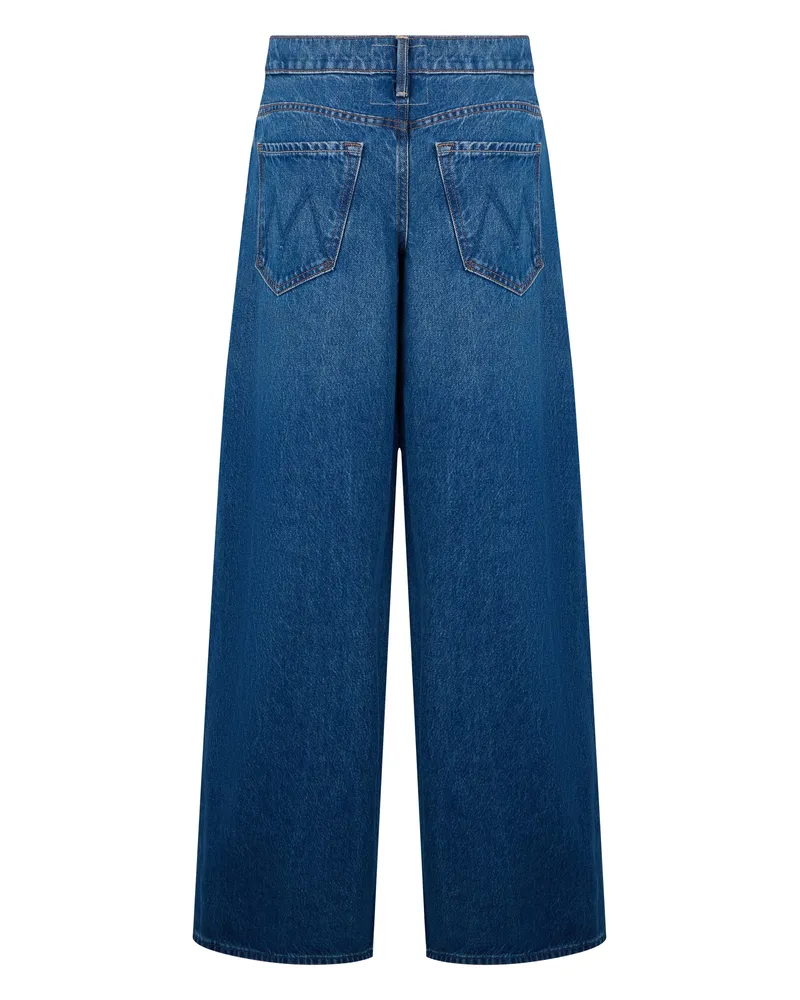 Mother Women's Jeans Wide-Leg Blue Organic Cotton Blue