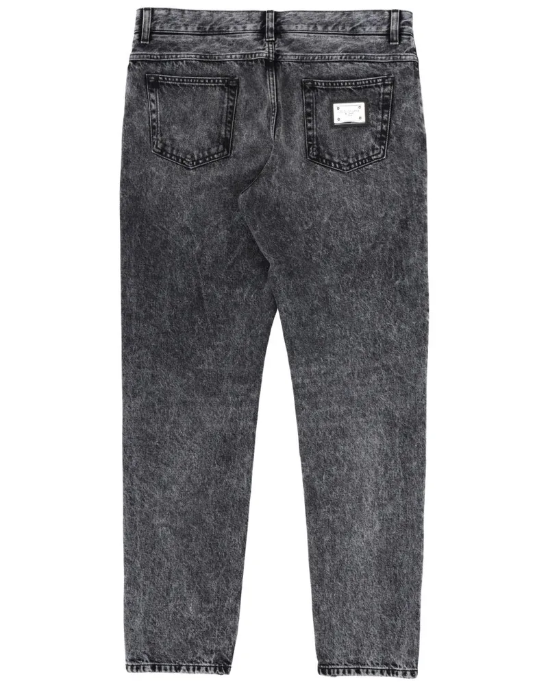 Dolce & Gabbana 100% Cotton Denim Jeans — Black Black