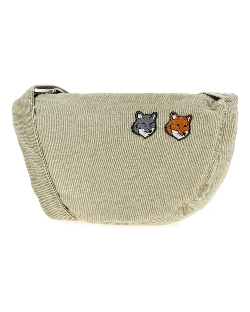 Kitsuné Head Crossbody Bag — Green Green
