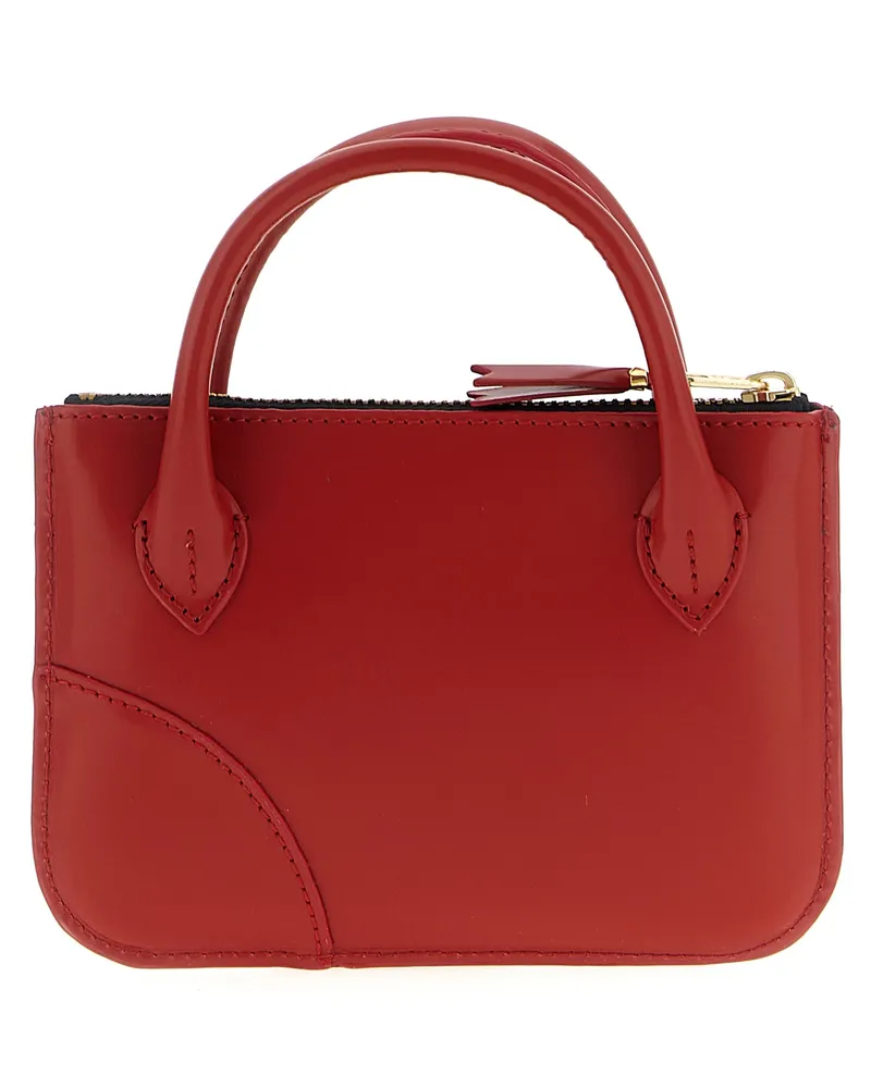 Comme des Garçons Unisex Multicolor Cowhide Cardholder Accessory Red
