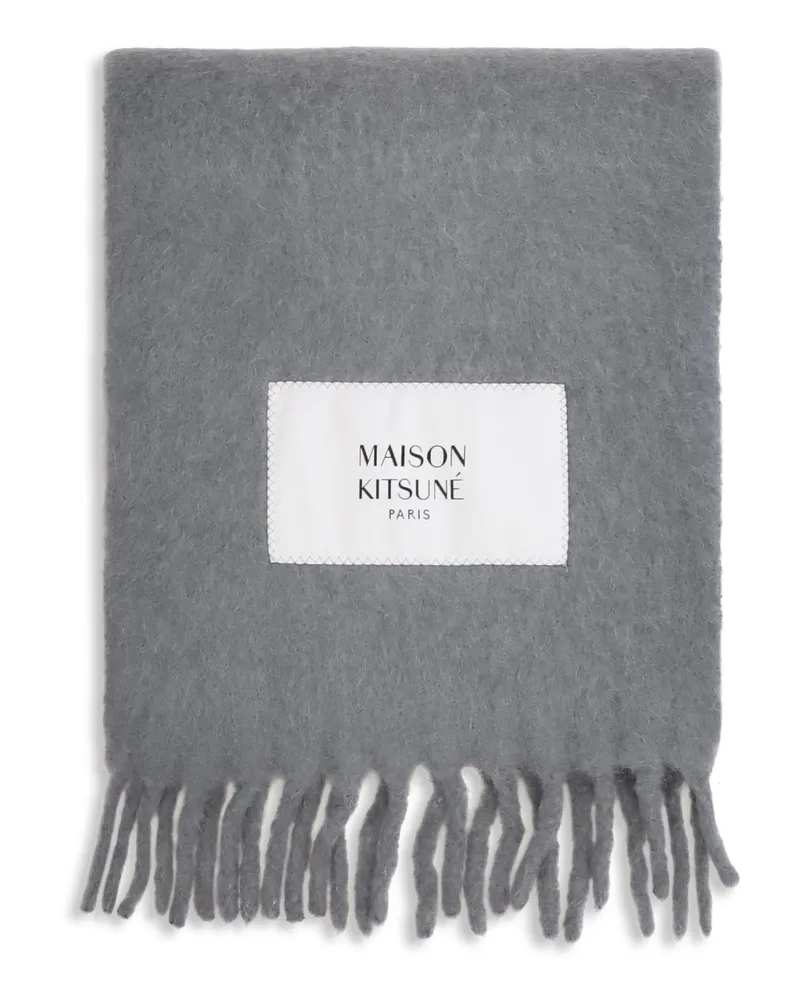 Kitsuné Alpaca Gradient Scarf — Gray Gray