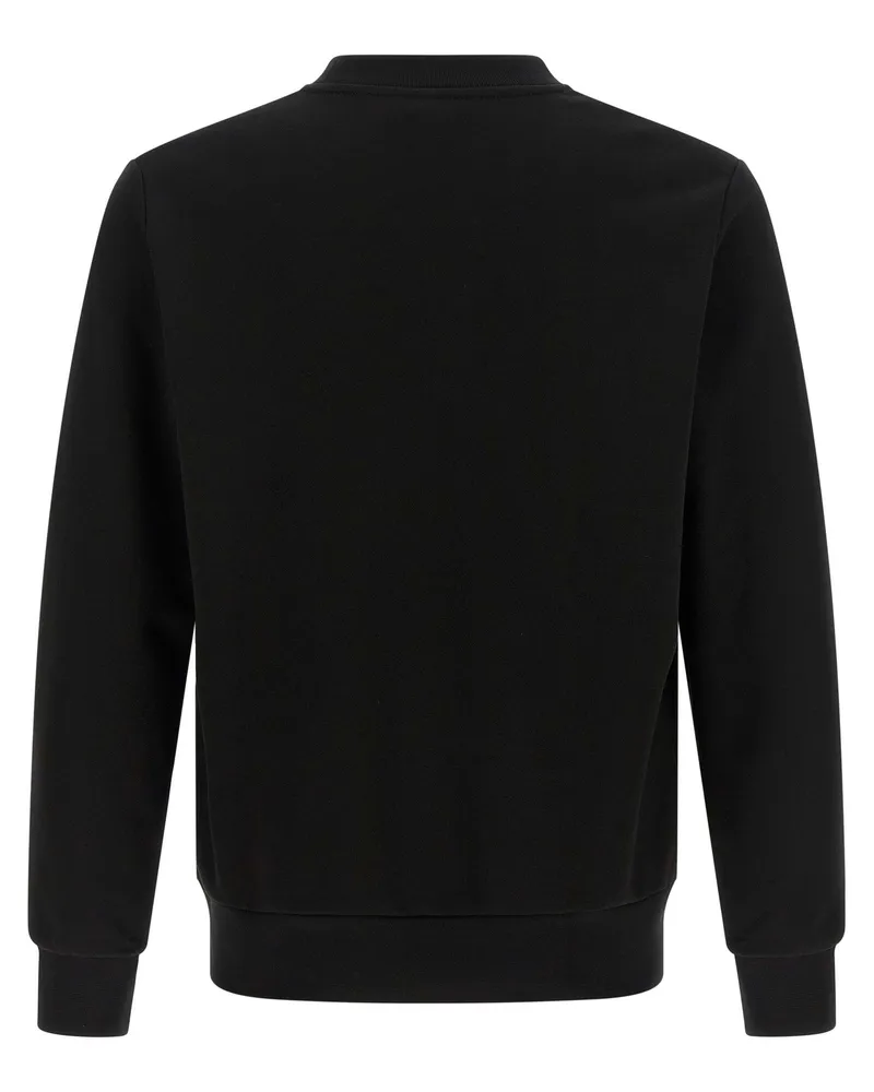 Lacoste Logo-Embroidered Sweatshirt — Black Black